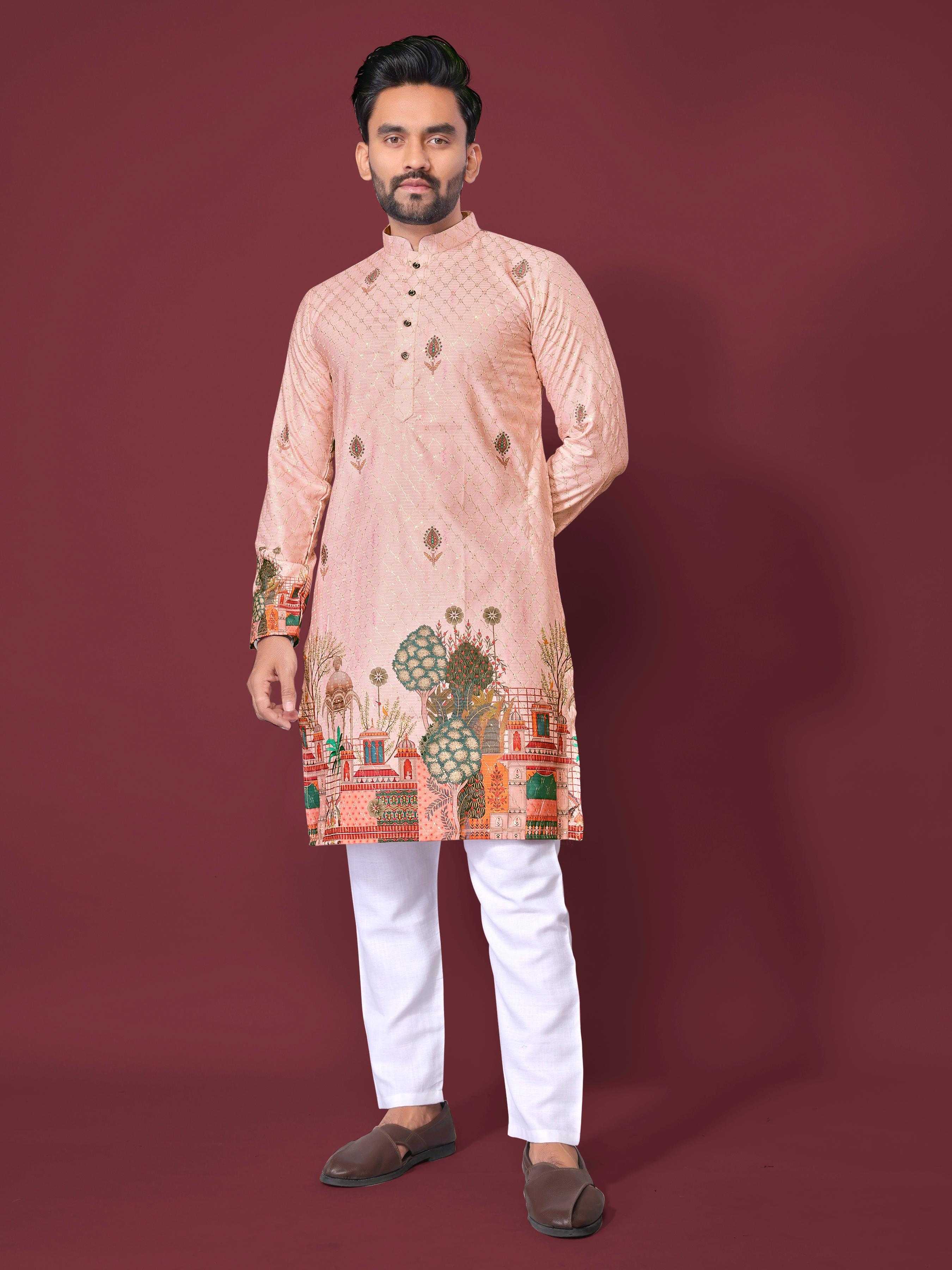 YNF Wholesale Cotton Mens Kurta Pyjama KESH620 Inaara | Surat Manufacturer