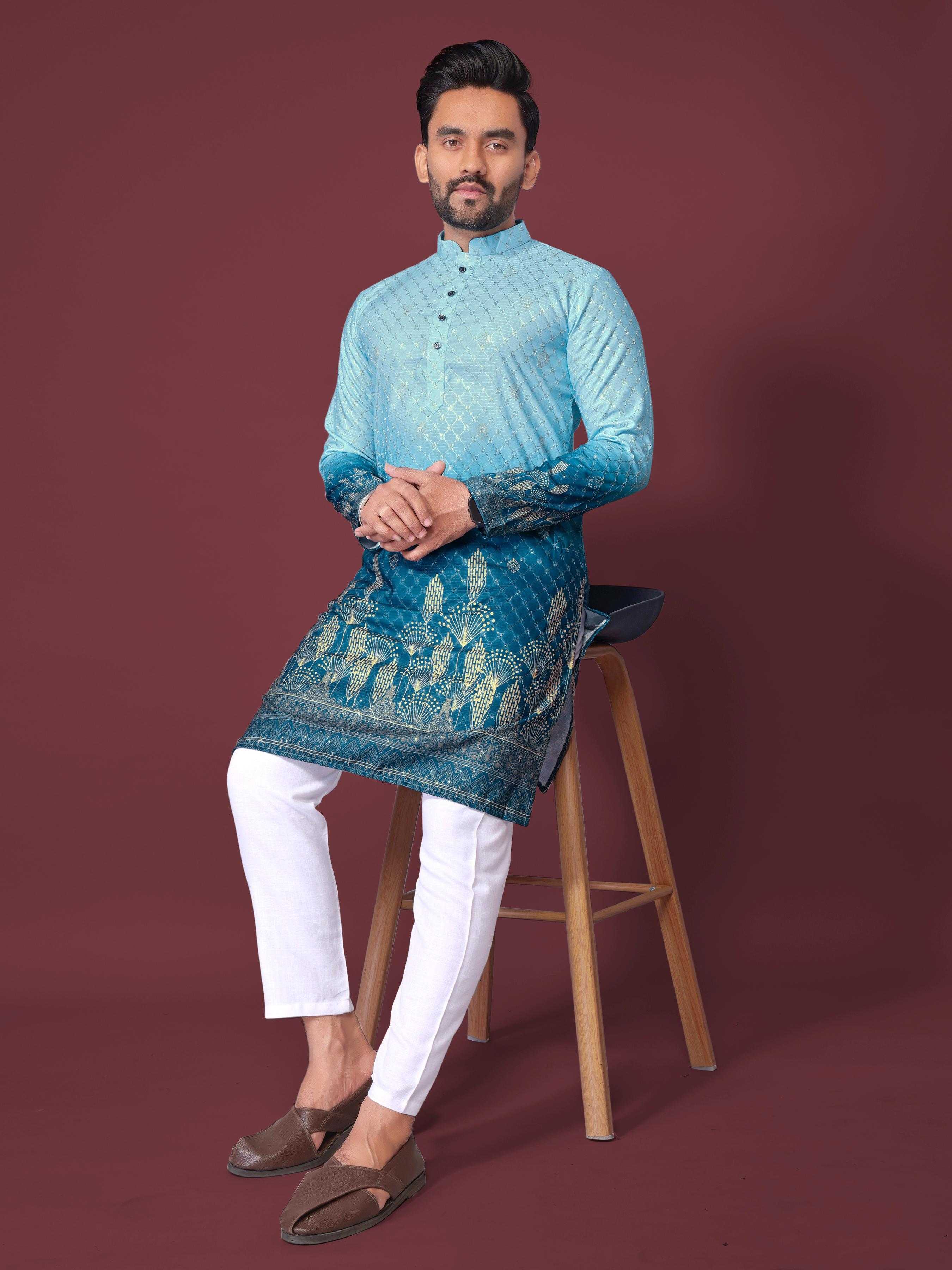 YNF Wholesale Cotton Mens Kurta Pyjama KESH620 Inaara | Surat Manufacturer