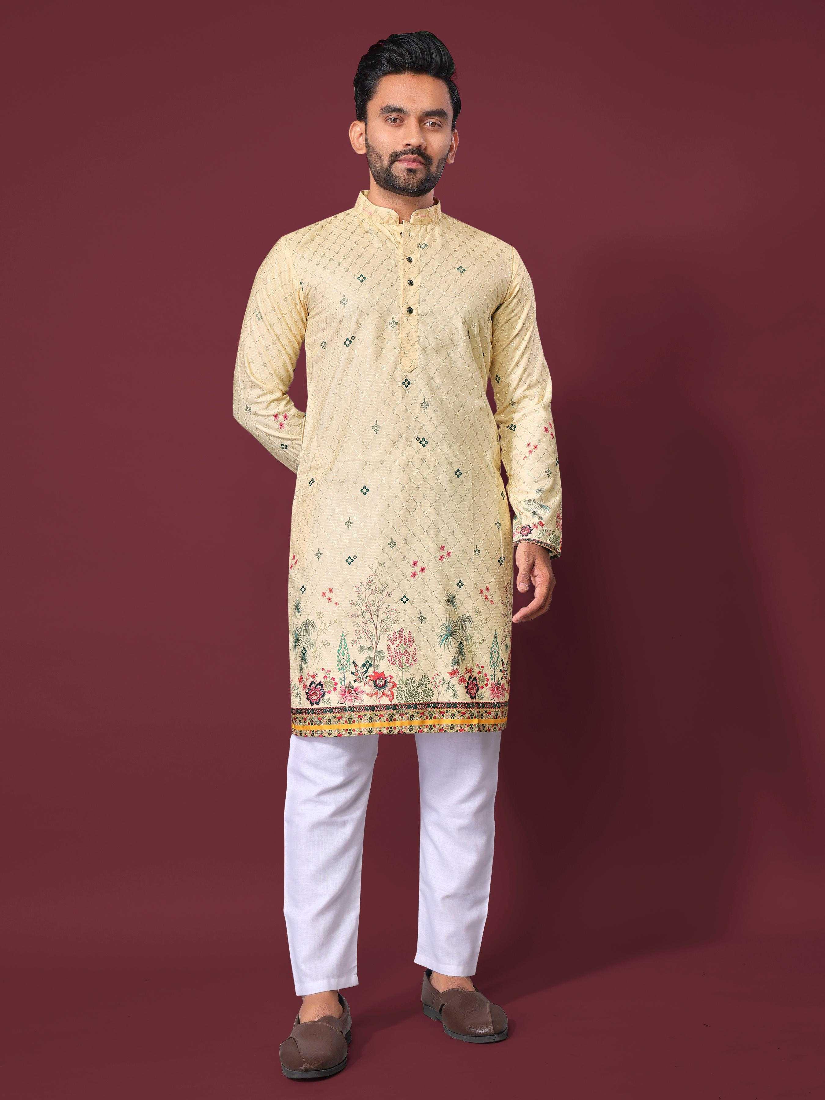 YNF Wholesale Cotton Mens Kurta Pyjama KESH620 Inaara | Surat Manufacturer