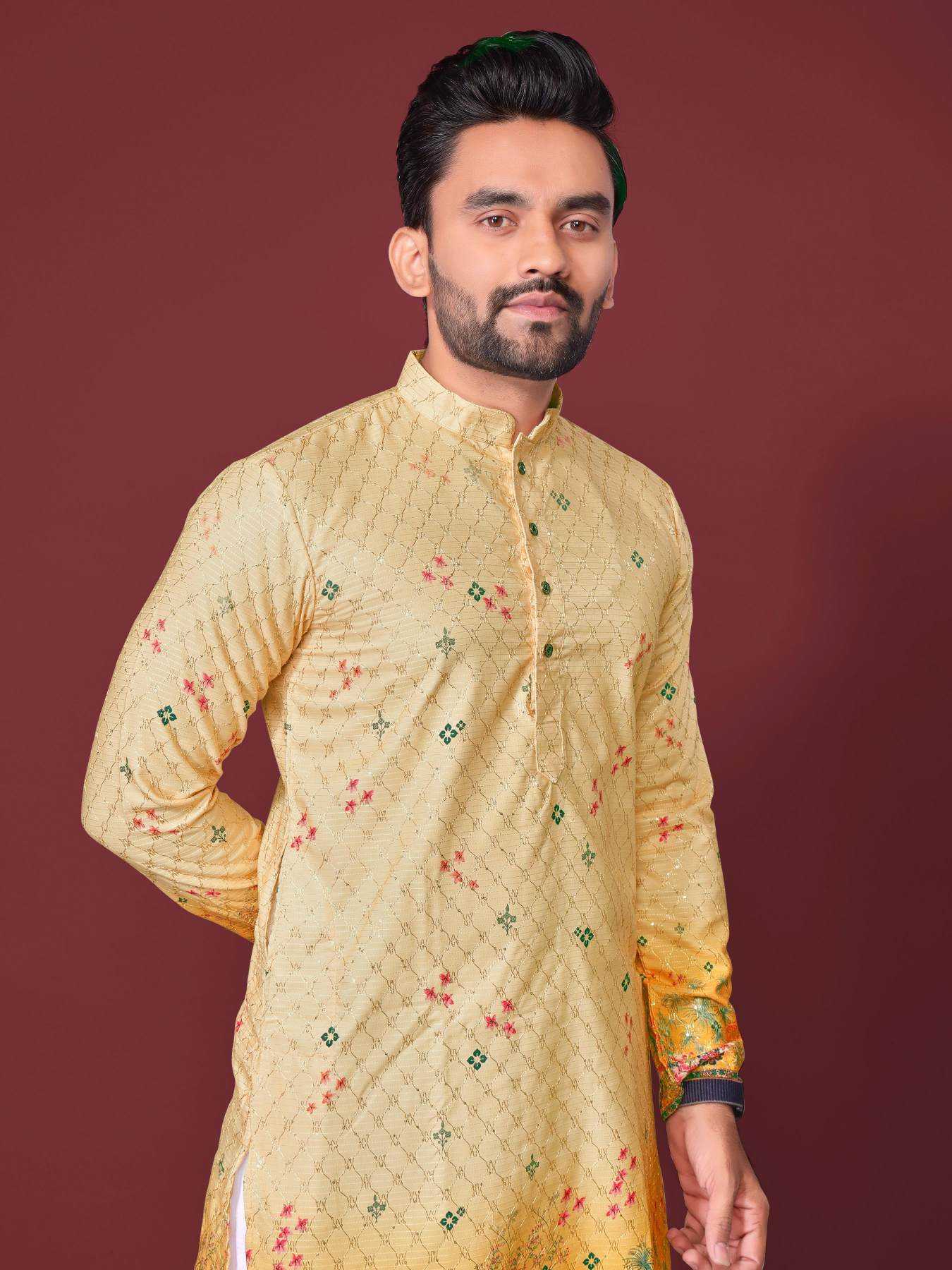 YNF Wholesale Cotton Mens Kurta Pyjama KESH620 Inaara | Surat Manufacturer