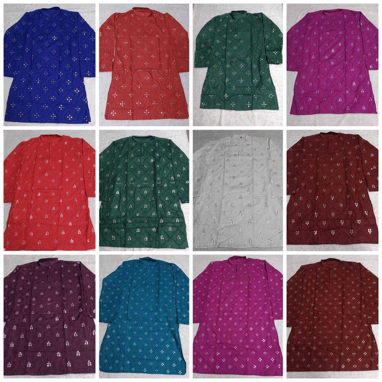 YNF Wholesale Cotton Mens Kurta Pyjama KESH650 Mirror | Surat Manufacturer
