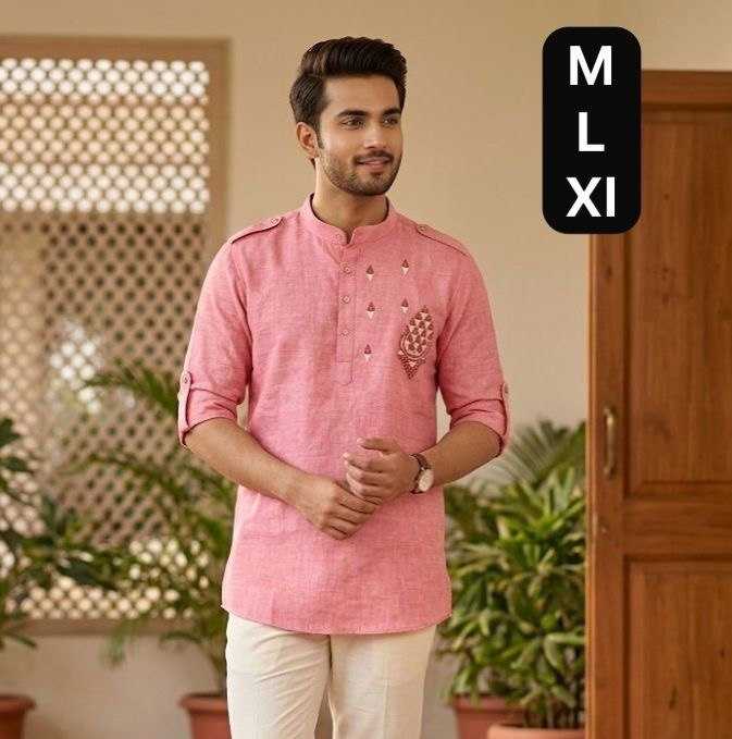 YNF Wholesale Cotton Mens Kurtas KESH650 Short | Surat Manufacturer