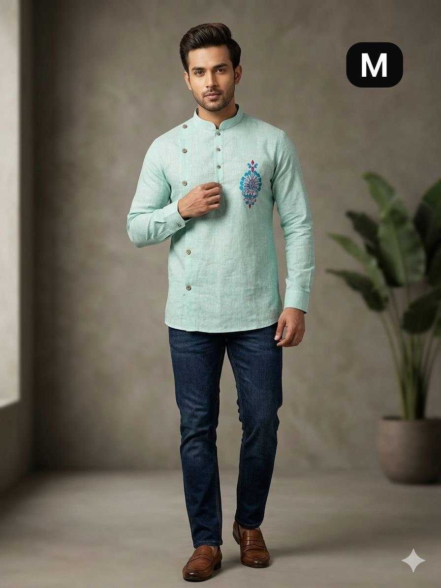 YNF Wholesale Cotton Mens Kurtas KESH650 Short | Surat Manufacturer