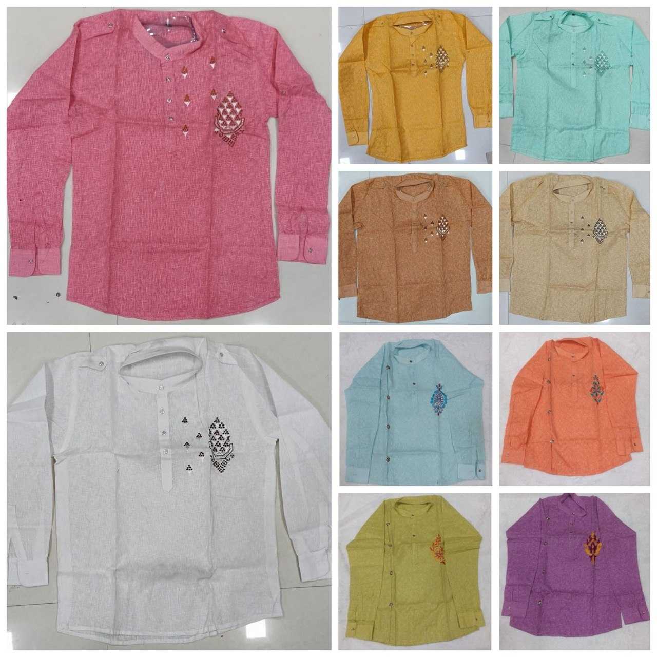 YNF Wholesale Cotton Mens Kurtas KESH650 Short | Surat Manufacturer