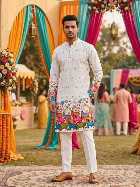 YNF Wholesale Cotton Mens Kurta Pyjama KESH659 KILLER4 | Surat Manufacturer