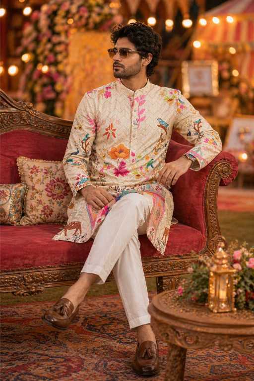 YNF Wholesale Cotton Mens Kurta Pyjama KESH659 KILLER4 | Surat Manufacturer