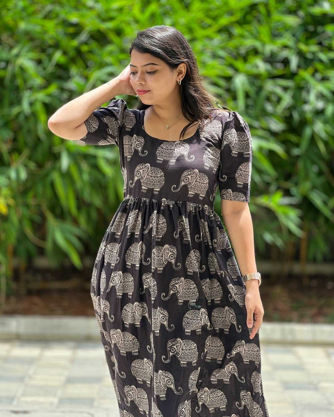 YNF Wholesale Cotton Maxi Dresses KESH751 1071 | Surat Manufacturer