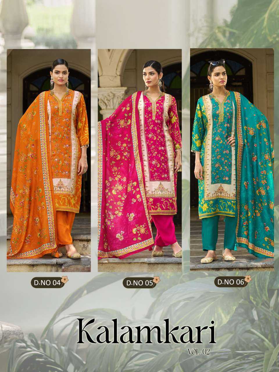 YNF Wholesale Crepe Silk Printed Suits KESH448 Kalamkari Vol-02 | Surat Manufacturer