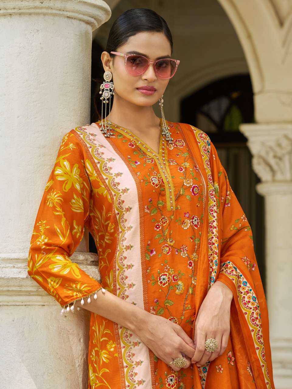 YNF Wholesale Crepe Silk Printed Suits KESH448 Kalamkari Vol-02 | Surat Manufacturer