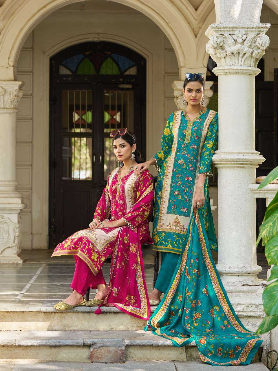 YNF Wholesale Crepe Silk Printed Suits KESH448 Kalamkari Vol-02 | Surat Manufacturer