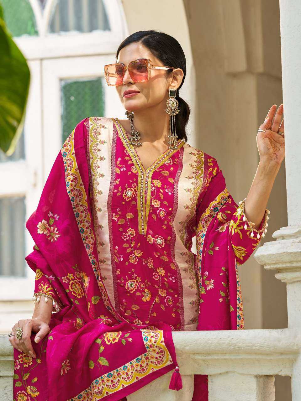 YNF Wholesale Crepe Silk Printed Suits KESH448 Kalamkari Vol-02 | Surat Manufacturer
