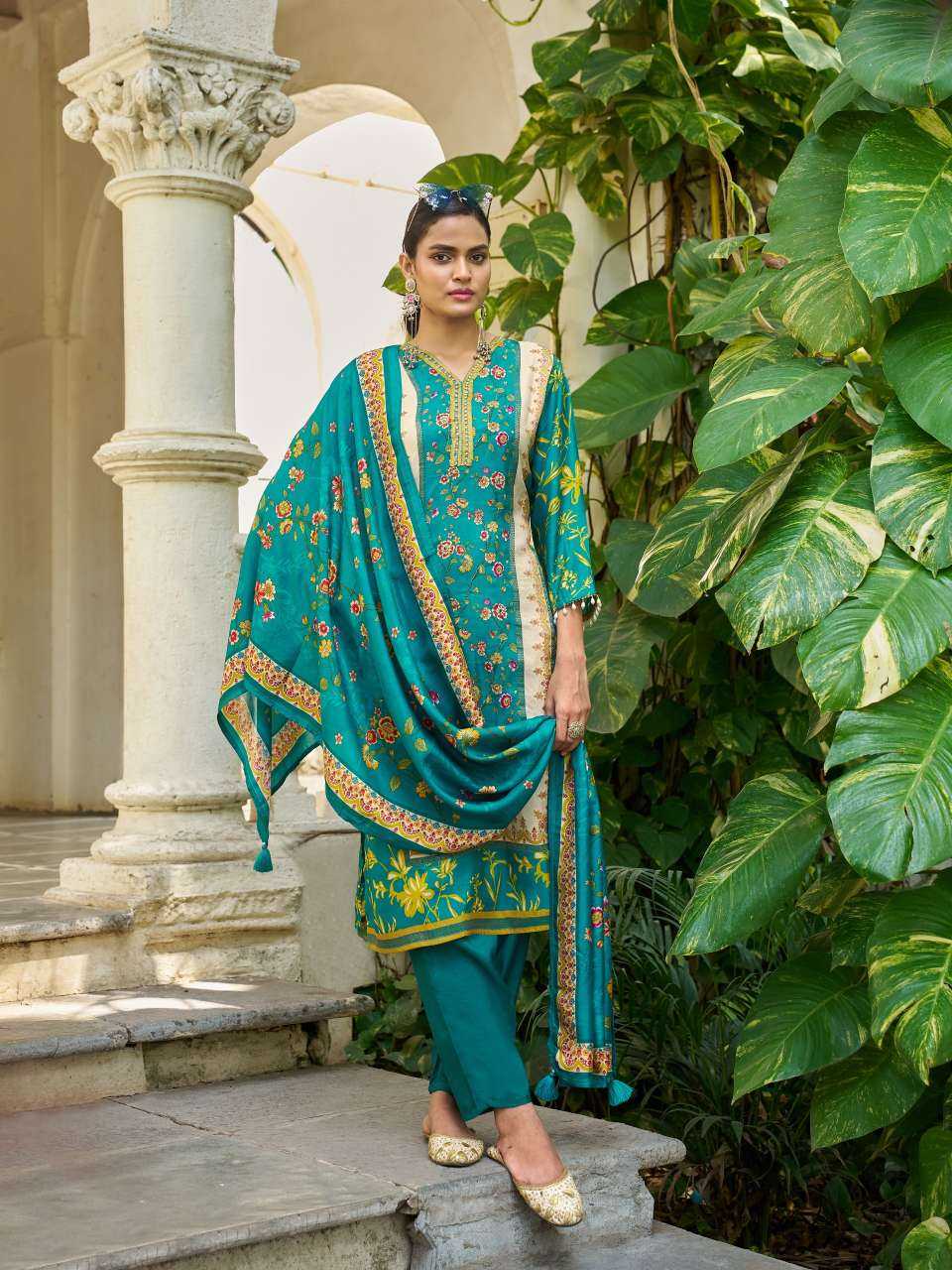 YNF Wholesale Crepe Silk Printed Suits KESH448 Kalamkari Vol-02 | Surat Manufacturer