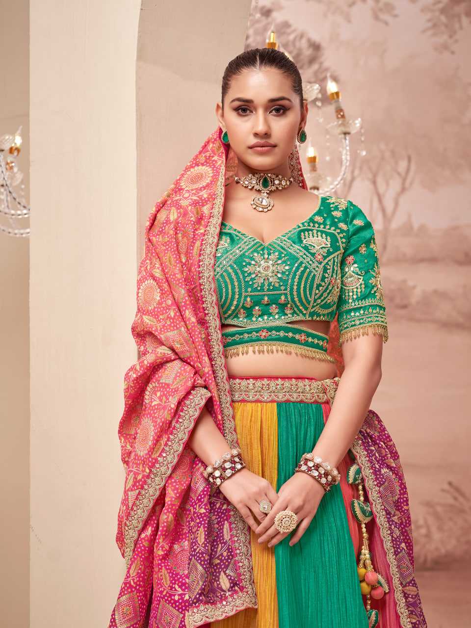YNF Wholesale Crush Silk Designer Lehenga Choli KESH113 SL 4302 | Surat Manufacturer