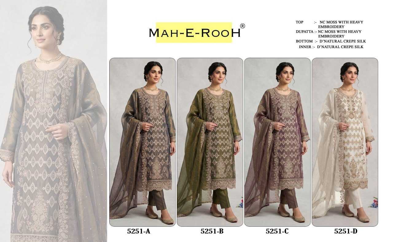 YNF Wholesale Dull Moss Embroidery Suits KESH704 5258 | Surat Manufacturer