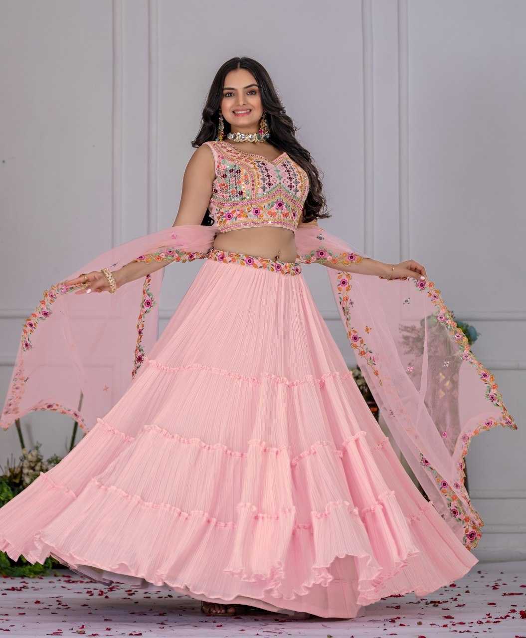 YNF Wholesale Faux Georgette Fancy Lehenga KESH173 MR 1115 | Surat Manufacturer