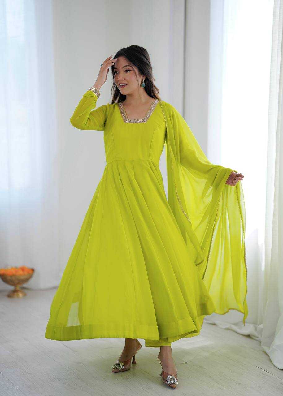 YNF Wholesale Faux Georgette Georgette Gown KESH617 51 | Surat Manufacturer