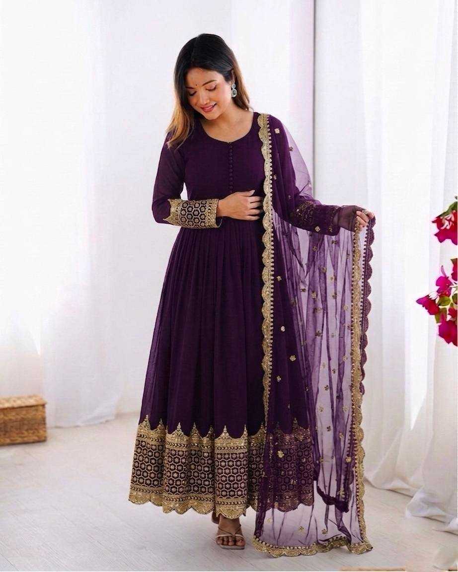 YNF Wholesale Faux Georgette Anarkali Gown KESH499 194 | Surat Manufacturer