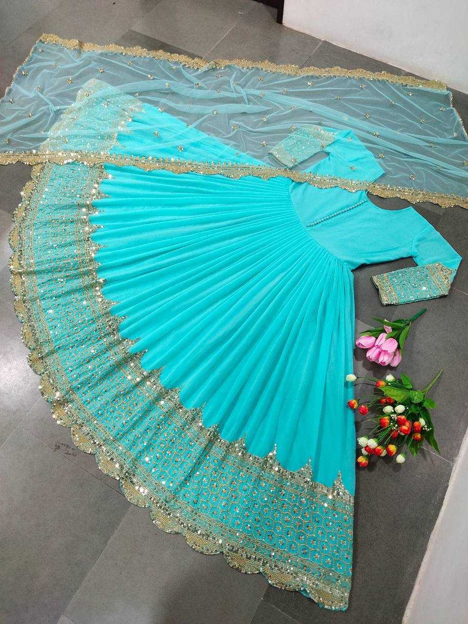YNF Wholesale Faux Georgette Anarkali Gown KESH499 194 | Surat Manufacturer