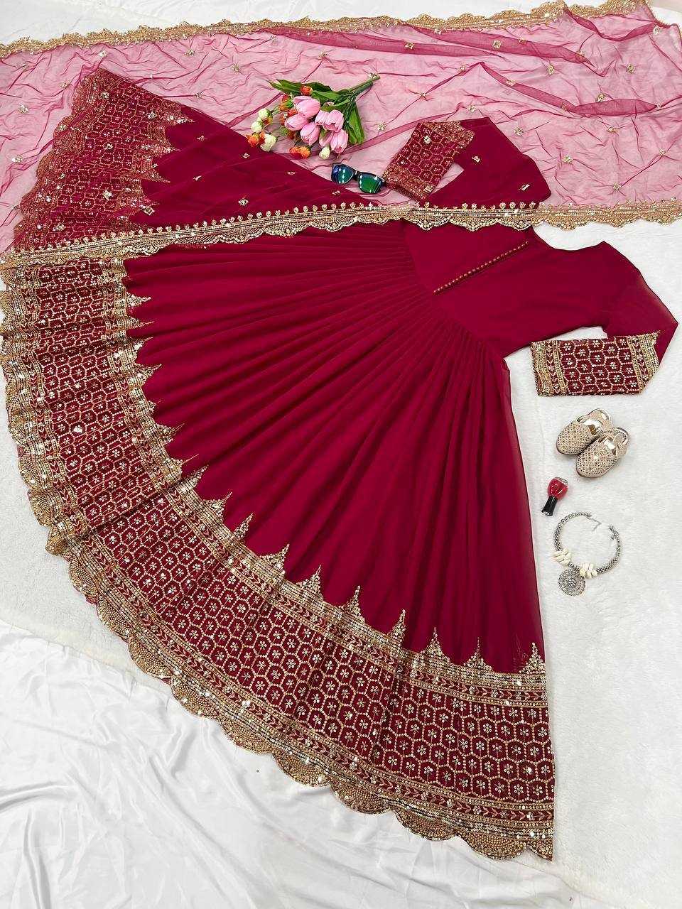 YNF Wholesale Faux Georgette Anarkali Gown KESH499 194 | Surat Manufacturer