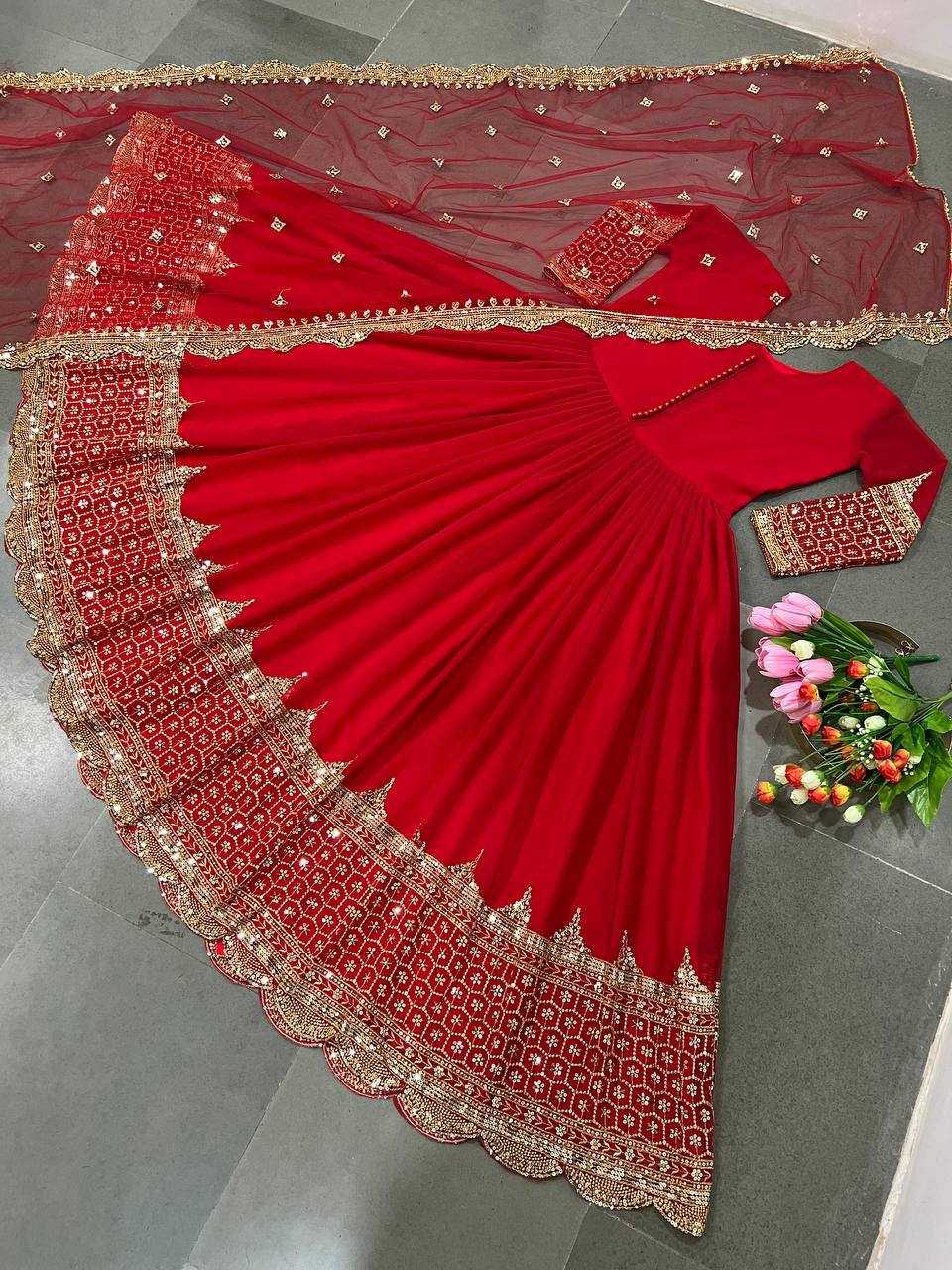 YNF Wholesale Faux Georgette Anarkali Gown KESH499 194 | Surat Manufacturer