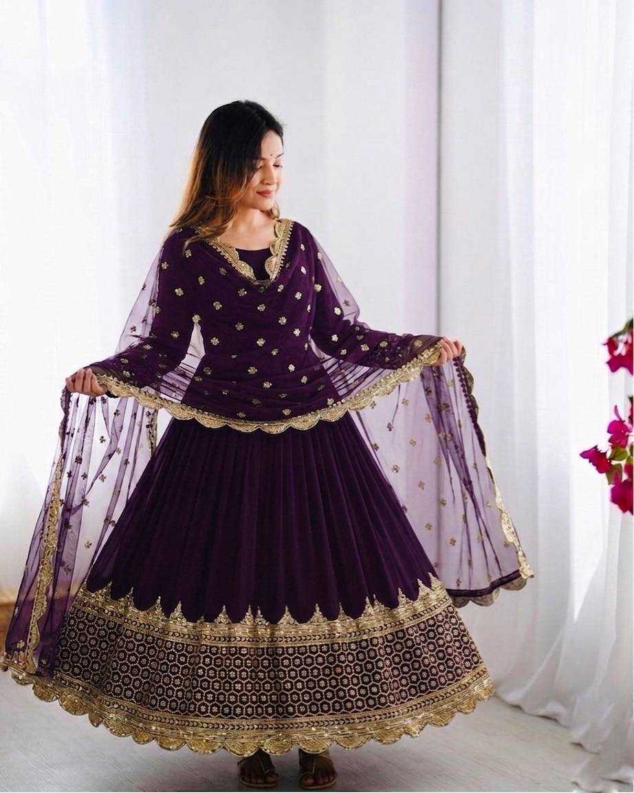 YNF Wholesale Faux Georgette Anarkali Gown KESH499 194 | Surat Manufacturer