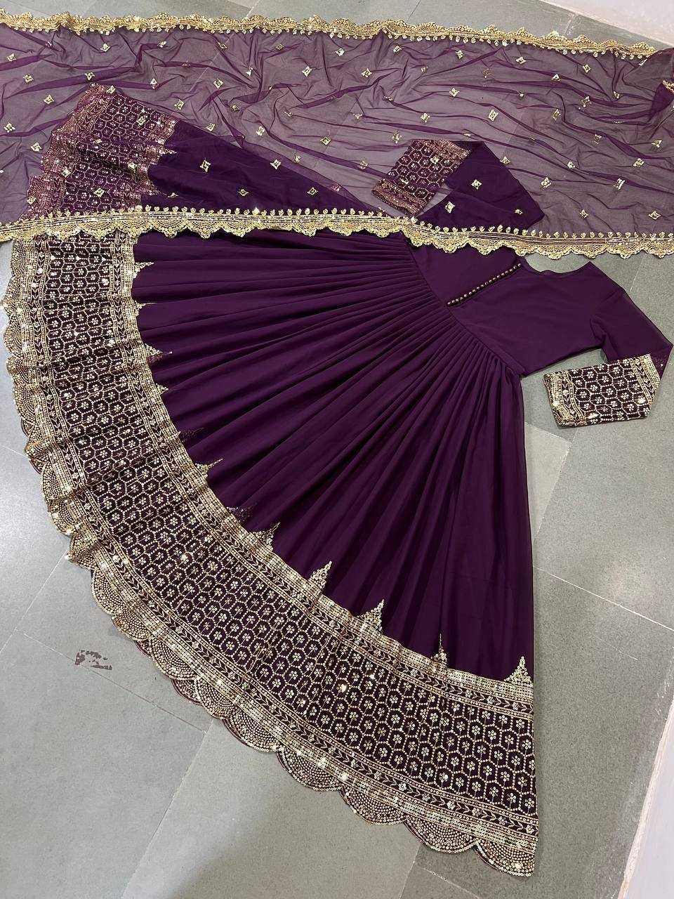 YNF Wholesale Faux Georgette Anarkali Gown KESH499 194 | Surat Manufacturer