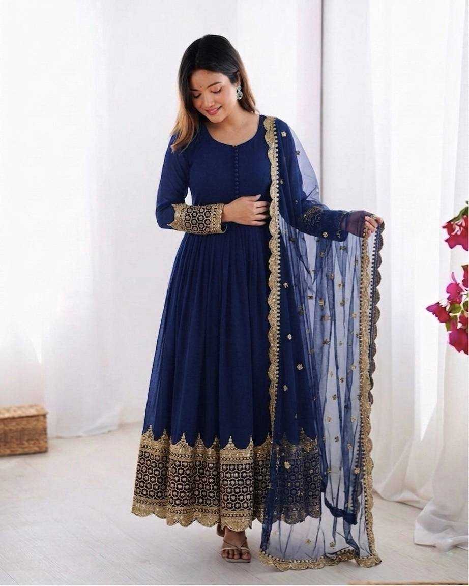 YNF Wholesale Faux Georgette Anarkali Gown KESH499 194 | Surat Manufacturer