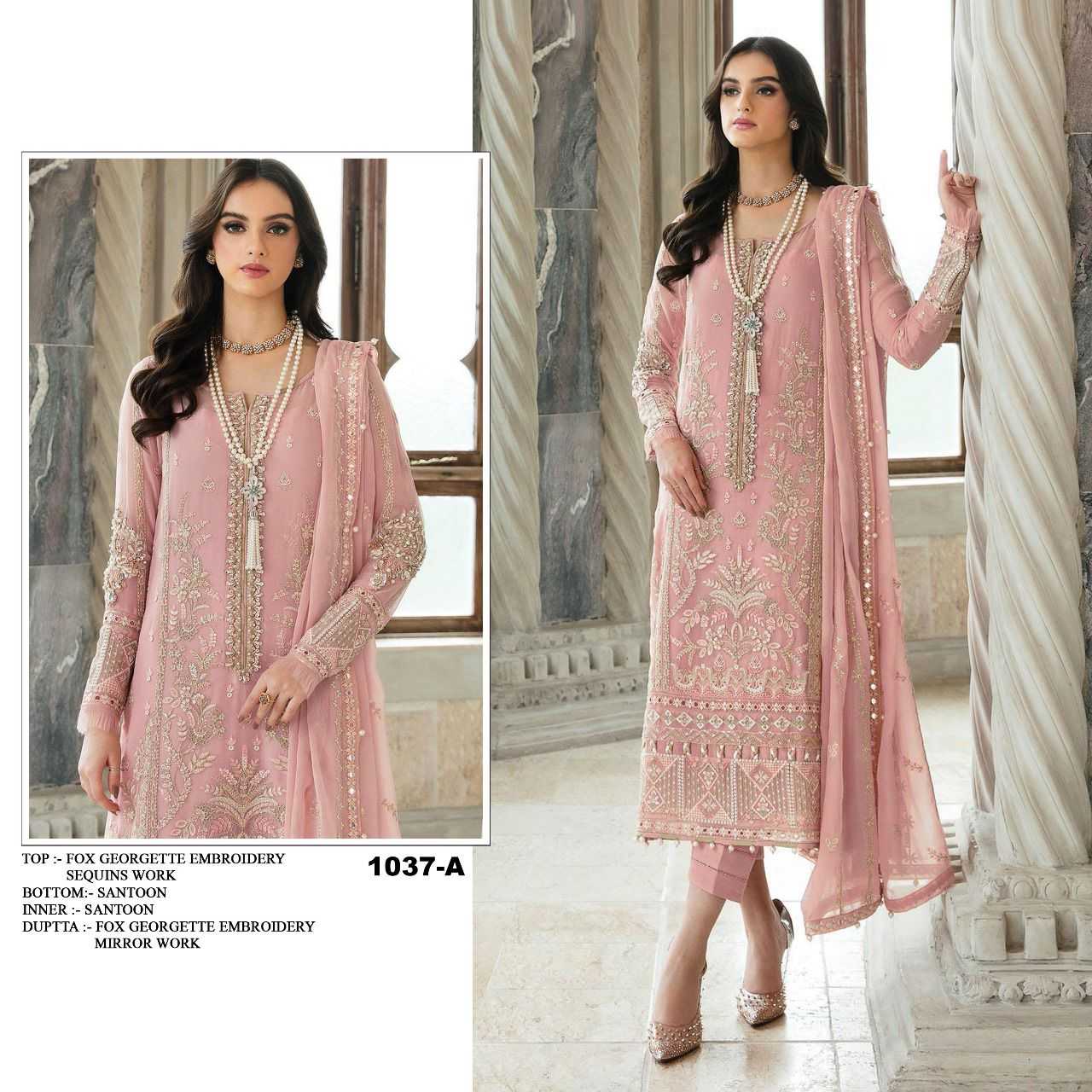 YNF Wholesale Faux Georgette Georgette Suit KESH745 TF-1037 | Surat Manufacturer