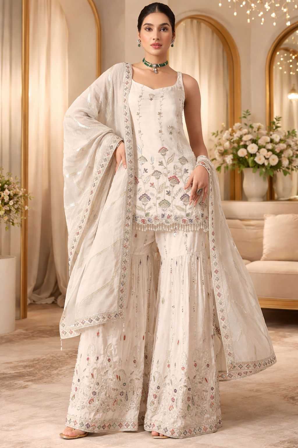 YNF Wholesale Faux Georgette Palazzo Suit KESH745 TF-1315 | Surat Manufacturer
