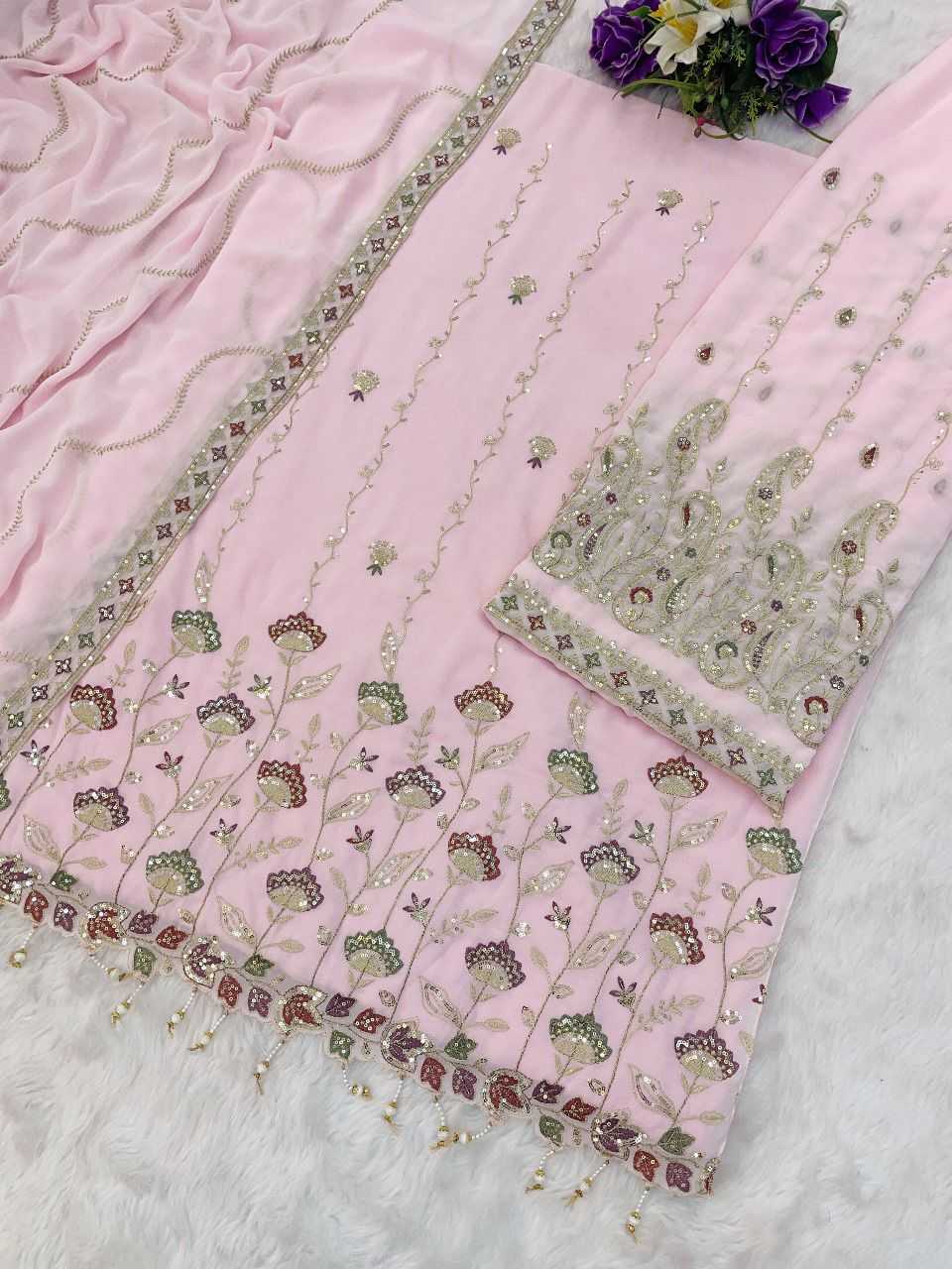 YNF Wholesale Faux Georgette Palazzo Suit KESH745 TF-1315 | Surat Manufacturer