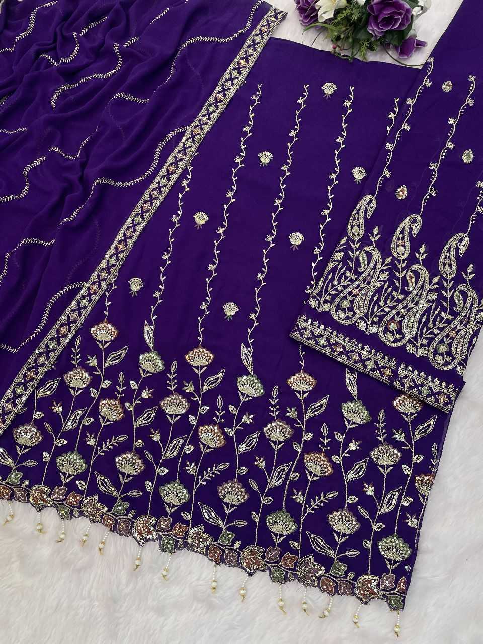 YNF Wholesale Faux Georgette Palazzo Suit KESH745 TF-1315 | Surat Manufacturer