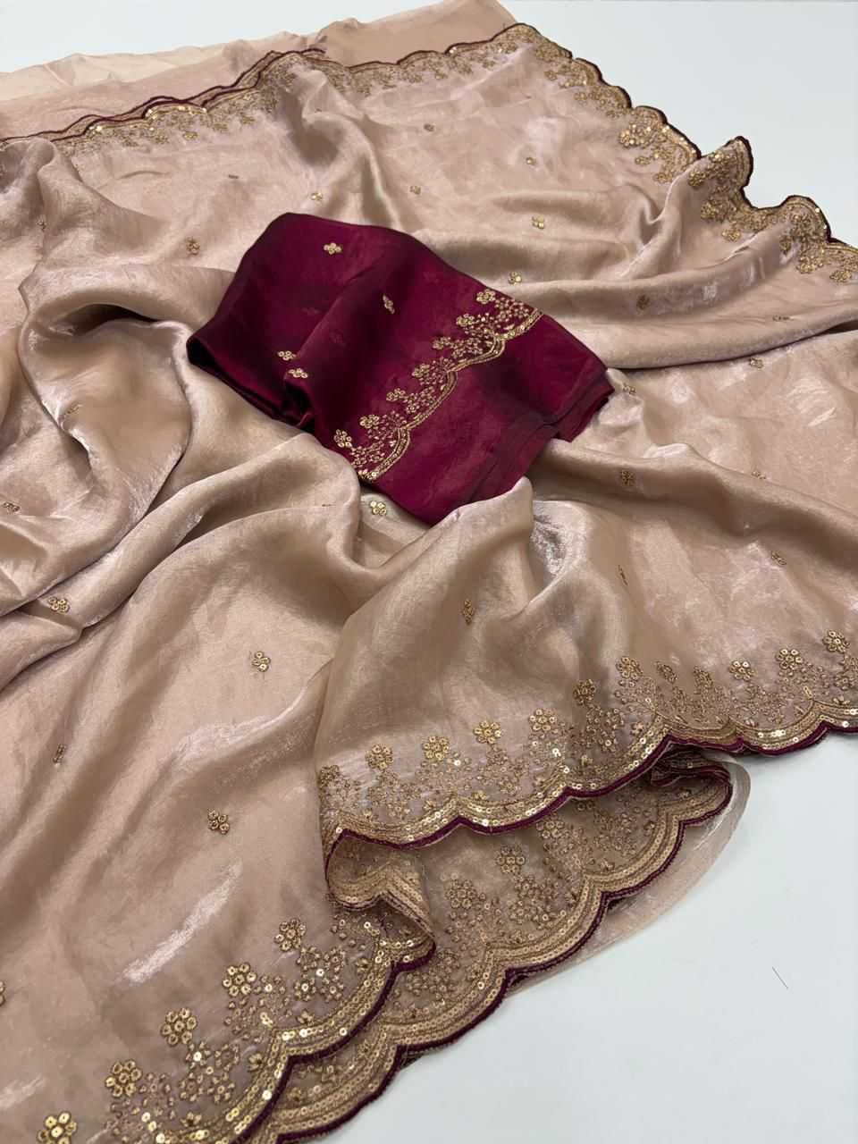 YNF Wholesale FENDY Sequins Work Saree KESH547 247 | Surat Manufacturer