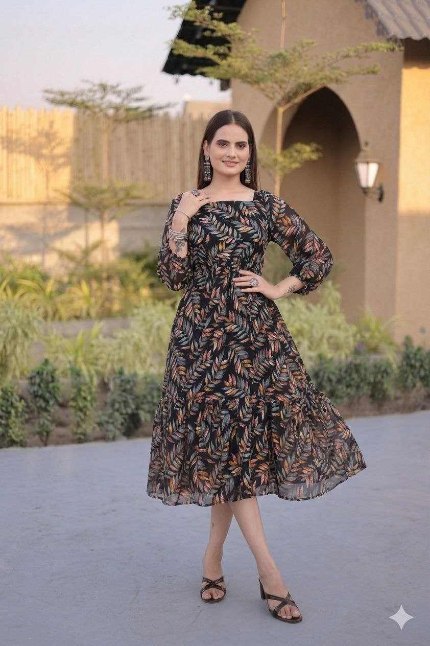 YNF Wholesale Georgette Maxi Dresses KESH121 long | Surat Manufacturer