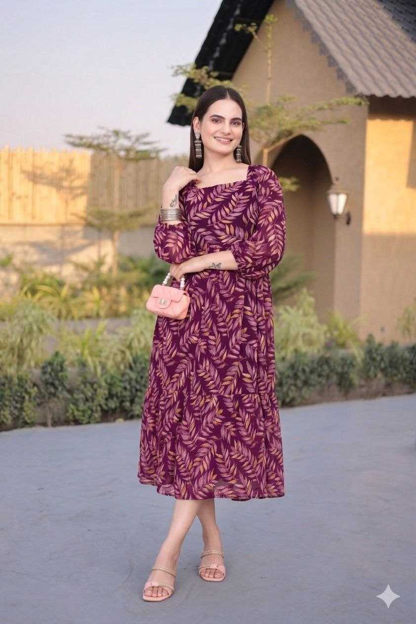 YNF Wholesale Georgette Maxi Dresses KESH121 long | Surat Manufacturer