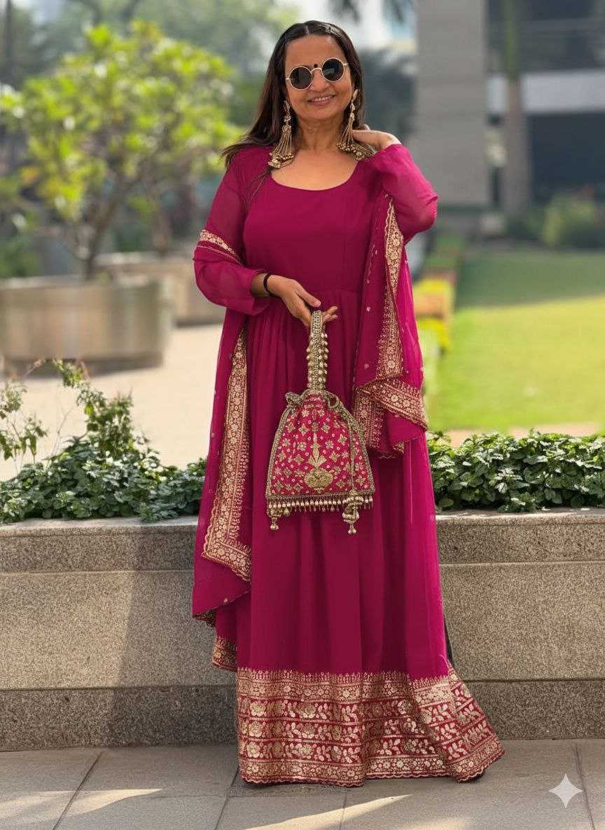 YNF Wholesale Georgette Georgette Gown KESH129 043 | Surat Manufacturer