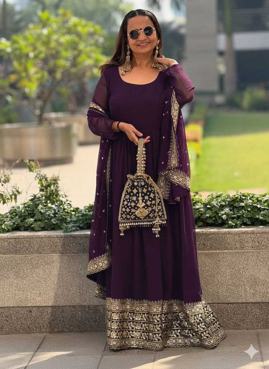 YNF Wholesale Georgette Georgette Gown KESH129 043 | Surat Manufacturer