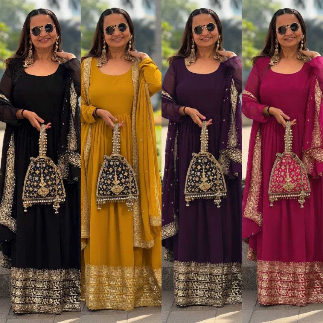 YNF Wholesale Georgette Georgette Gown KESH129 043 | Surat Manufacturer