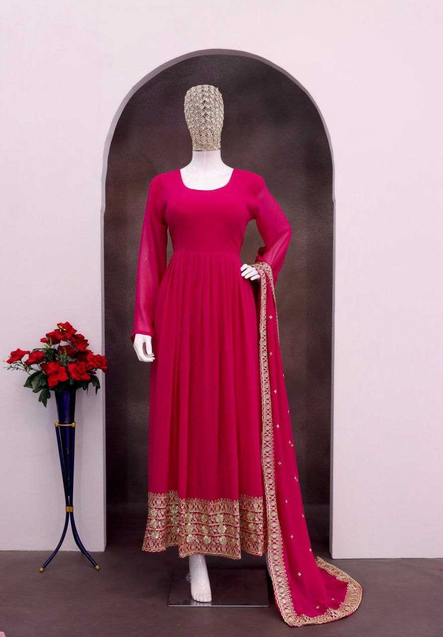 YNF Wholesale Georgette Georgette Gown KESH129 043 | Surat Manufacturer