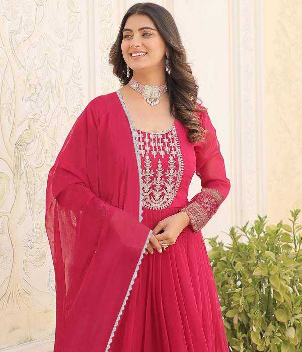 YNF Wholesale Georgette Anarkali Gown KESH334 Stree | Surat Manufacturer