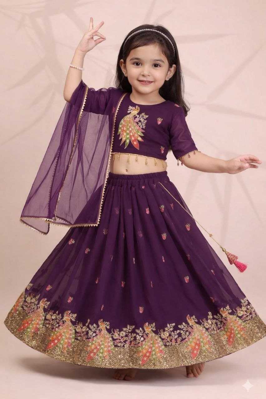YNF Wholesale Georgette Kids Lehenga KESH461 253 | Surat Manufacturer
