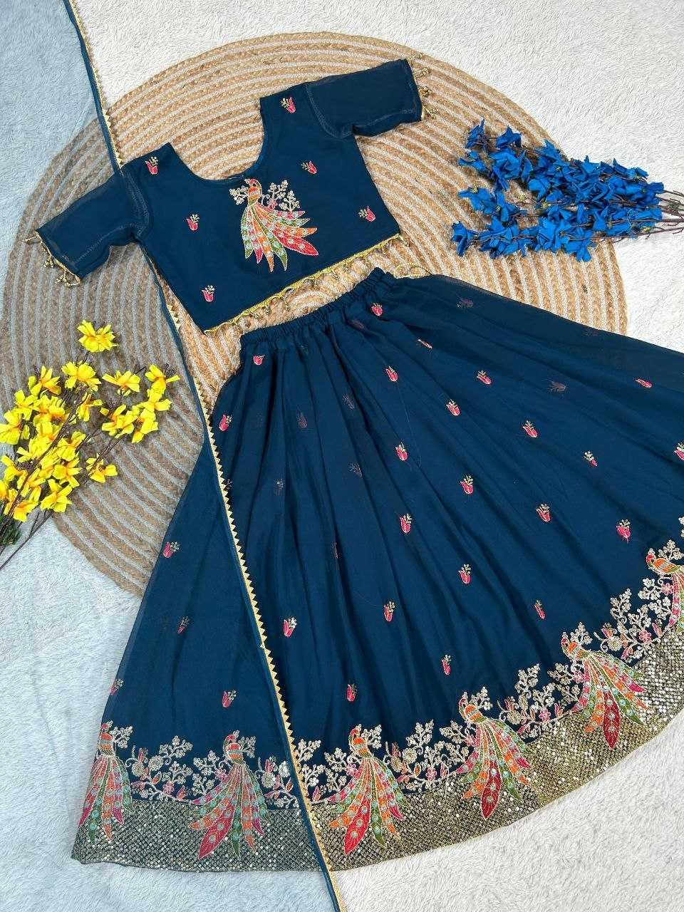 YNF Wholesale Georgette Kids Lehenga KESH461 253 | Surat Manufacturer