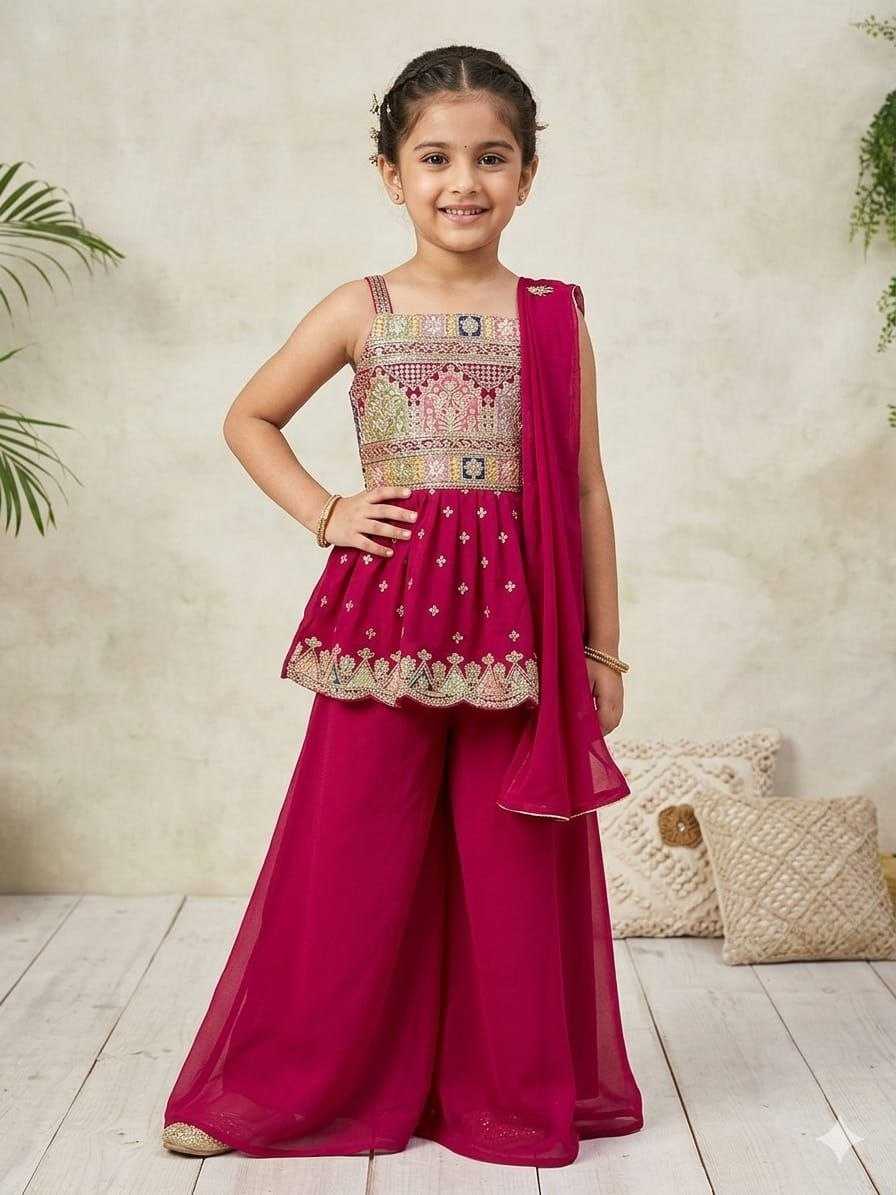 YNF Wholesale Georgette Kids Top & Pant KESH552 4 | Surat Manufacturer