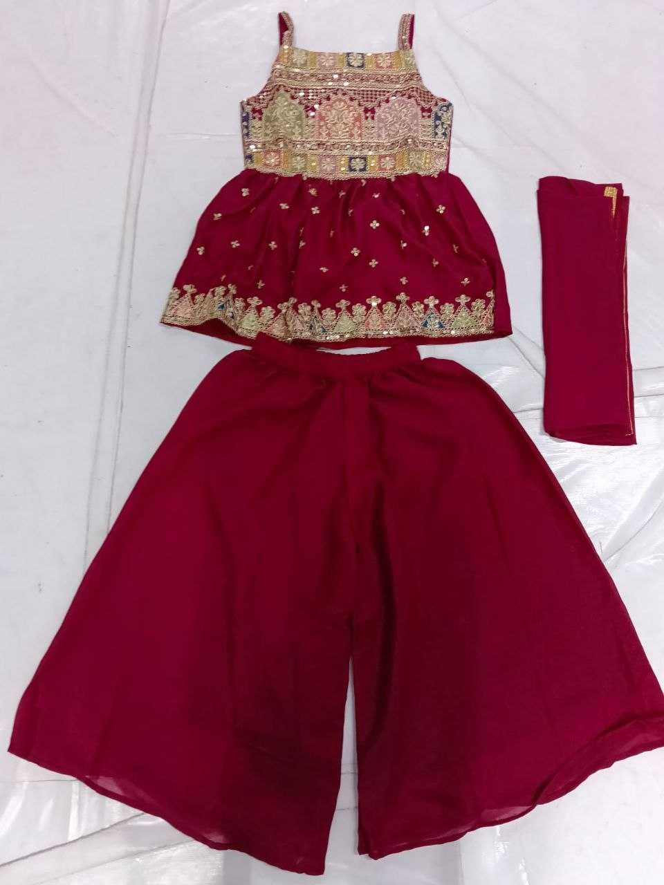 YNF Wholesale Georgette Kids Top & Pant KESH552 4 | Surat Manufacturer