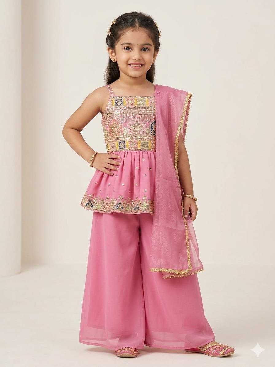 YNF Wholesale Georgette Kids Top & Pant KESH552 4 | Surat Manufacturer