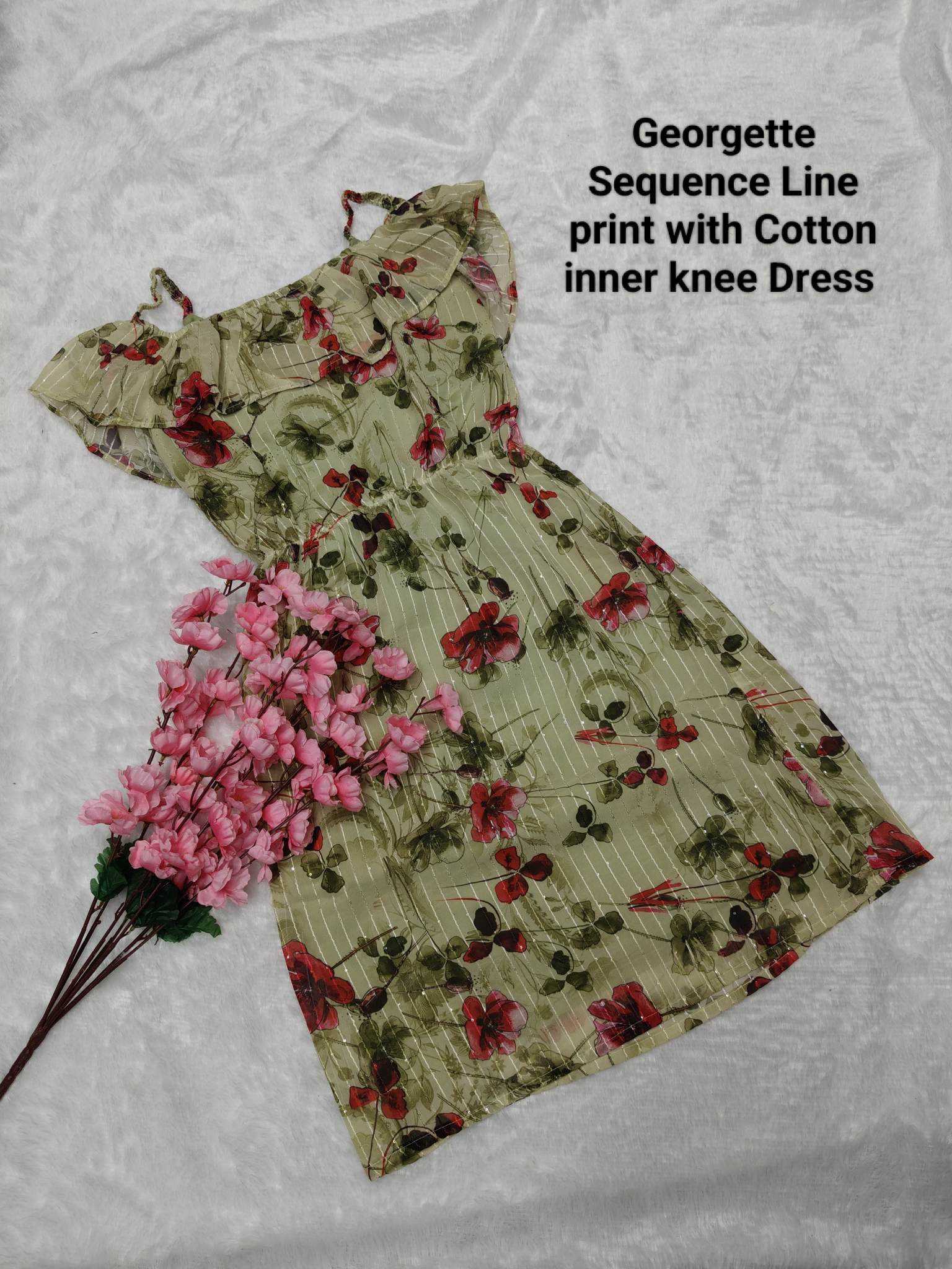 YNF Wholesale Georgette One Piece Dress KESH607 Kriti Vol-1 | Surat Manufacturer