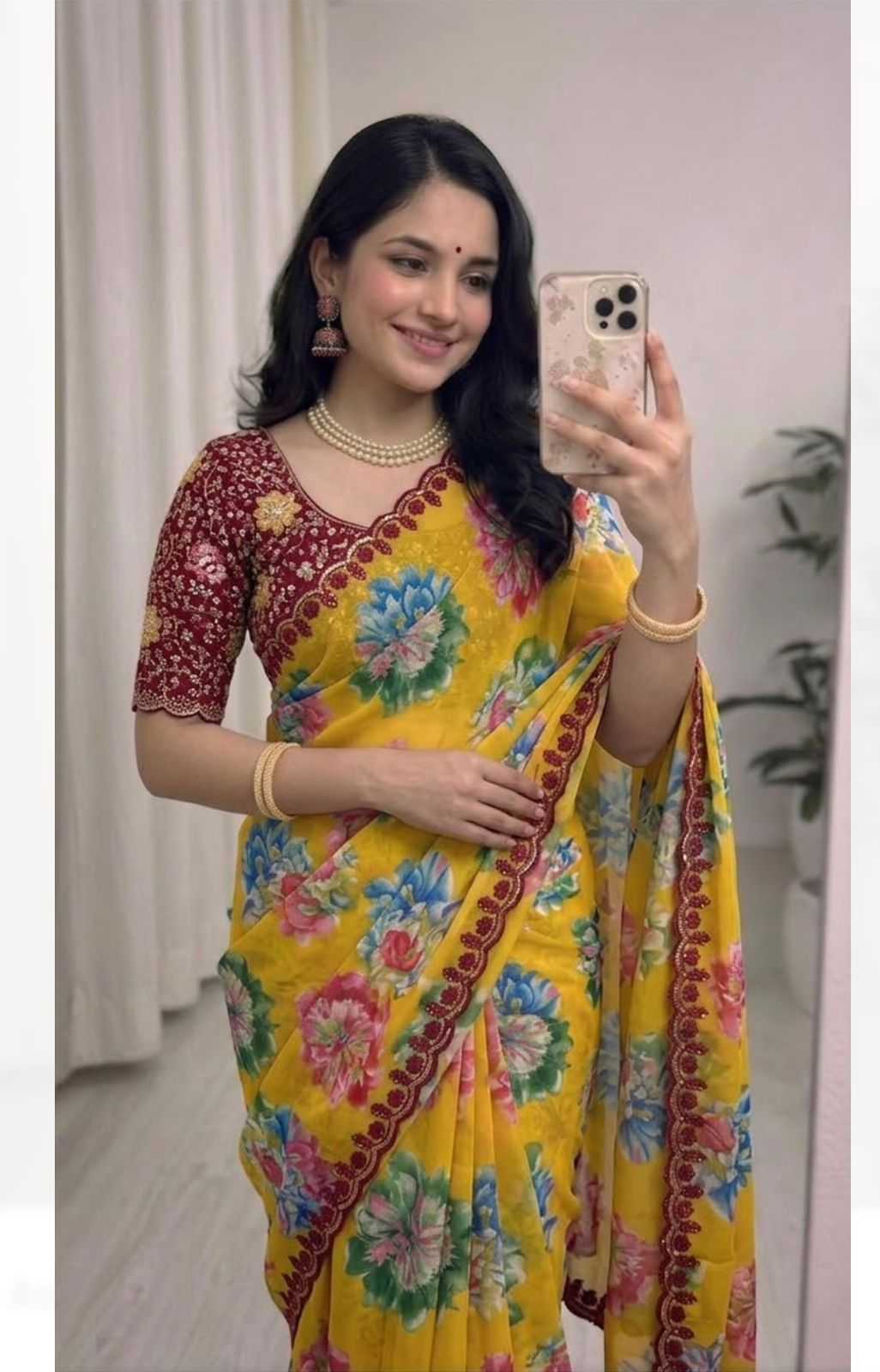 YNF Wholesale Georgette Printed Sarees KESH721Radha | Surat Manufacturer