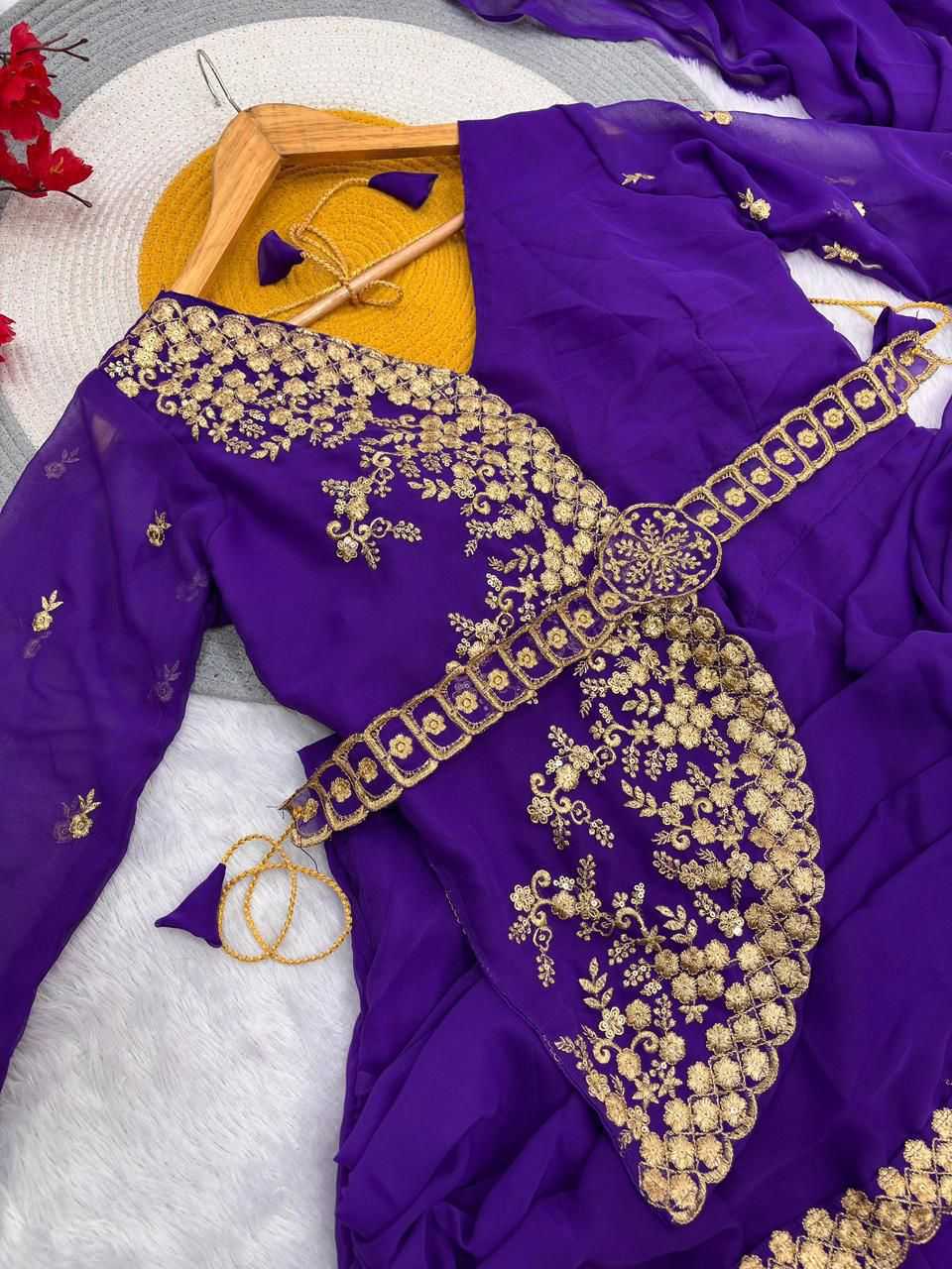 YNF Wholesale Georgette Georgette Sarees RIN134 SWETA | Surat Manufacturer
