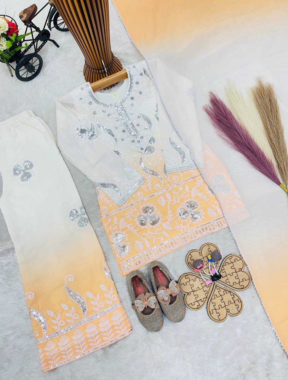 YNF Wholesale Heavy Crepe Kids Suit RIN234 249 | Surat Manufacturer