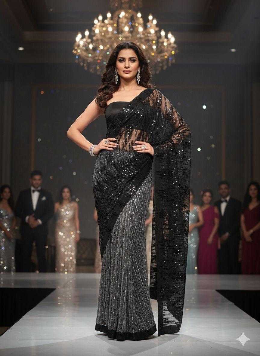 YNF Wholesale Imported Designer Sarees RIN112 HALF HALF | Surat Manufacturer
