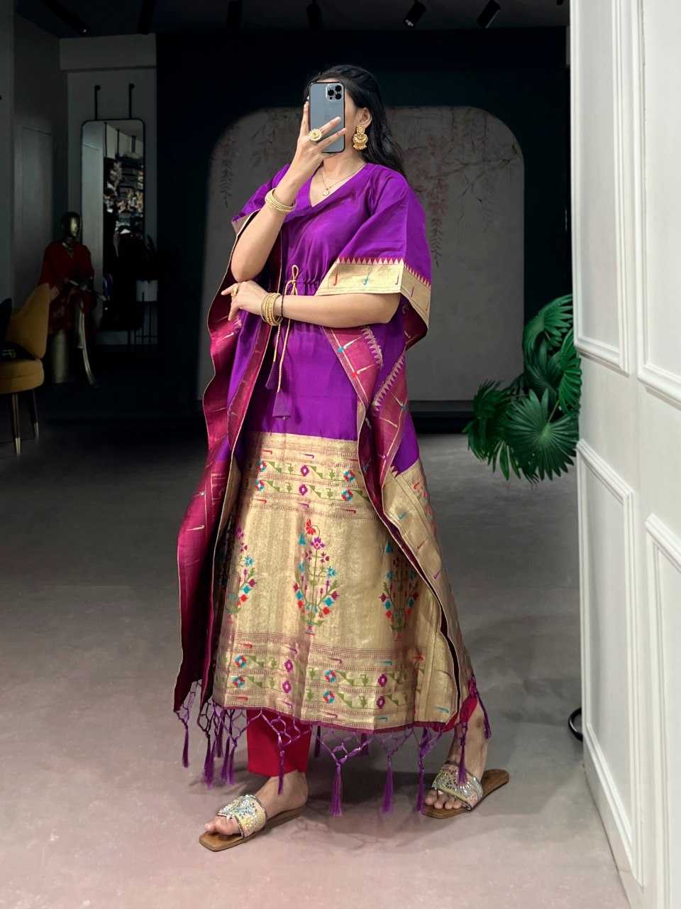 YNF Wholesale Jacquard Kaftans KESH134 3802 | Surat Manufacturer